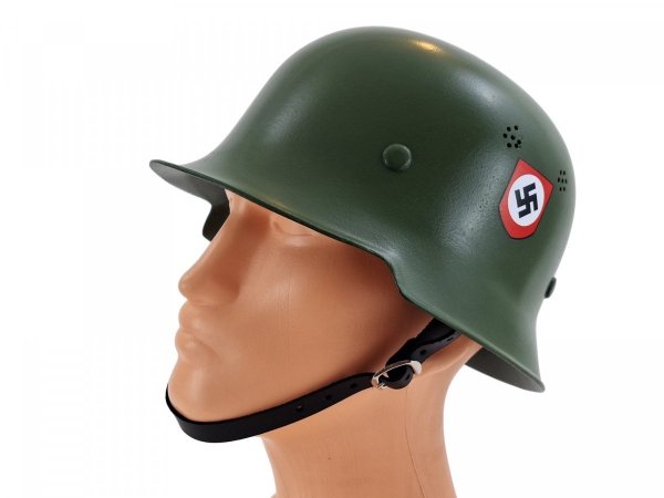 MH154 HEŁM NIEMIECKI M34 SS POLIZEI - APFELGRÜN