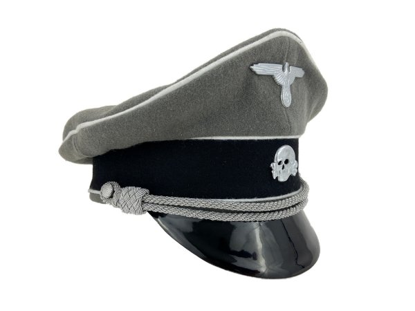 MC077  OFICERSKA CZAPKA  WAFFEN-SS - SZARA