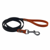 Smycz dla psa CZARNO - KOLOROWA oryginalny BIOTHANE® 16 mm