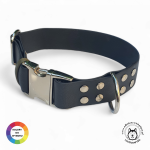 Obroża dla psa z klamrą zatrzaskową ALU-MAX® XL (45 - 60 cm) oryginalny BIOTHANE® 38 mm