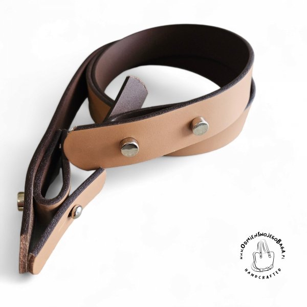 Pasek bezzaczepowy &quot;HYMOBASKET&quot; skóra 3 CM - max. dł. 115 cm Outlet nr - 118