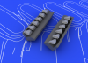 Eduard 648099 Spitfire exhaust stacks fishtail 1/48 (Eduard)