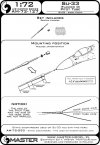 Master AM-72-127 Su-33 (Flanker D) Pitot tube (1:72)