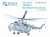 Quinta Studio QDS-48383 Mi-17 3D-Printed & coloured Interior on decal paper (Trumpeter) (Small version) 1/48