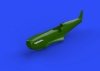 Eduard 672111 Spitfire exhaust stacks - rounded EDUARD 1/72