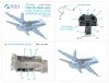 Quinta Studio QDS-48283 F/A-18A / C early 3D-Printed & coloured Interior on decal paper (Hasegawa) (Small version) 1/48