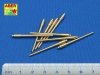 Aber 350L-04 Set of 9pcs 406mm barrels for US ship: Iowa, New Jersay, Missouri, Wisconsin (1:350)