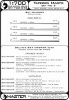 Master SM-700-048 Set of universal tapered masts No2 (length = 60mm each, diameters = 0,4/1,4mm; 0,5/1,6mm; 0,6/1,8mm; 0,7/2mm) 1:700