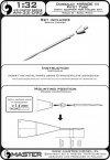 Master AM-32-090 Dassault Mirage III - Pilot Tube 1:32