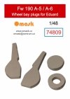 Omask 74809 Fw 190 A-5 / A-6 wheel bay plugs (for Eduard) 1/48
