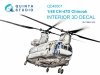 Quinta Studio QD48507 CH-47D 3D-Printed coloured Interior on decal paper (Italeri) 1/48