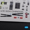 KELIK K72102 MH-47E interior 3D decals for Italeri kit 1/72