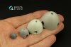 Quinta Studio QRV-041 Radial riveting rows (rivet size 0.2 mm, gap 0.8 mm, suits 1/35-32), White color 1/32 - 1/35