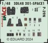 Eduard 3DL48201 P-39N SPACE ARMA HOBBY 1/48