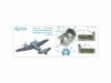 Quinta Studio QDS-72198 Bristol Beaufighter Mk.X 3D-Printed & coloured Interior on decal paper (Hasegawa) (small version) 1/72