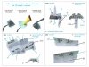 Quinta Studio QDS-72172 Blackburn Buccanneer S.2B Early 3D-Printed & coloured Interior on decal paper (Airfix) (small version) 1/72