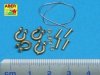 Aber R-18 Shackle for russian tanks KV-1, KV-2 and JS-2 - 4 pcs. (1:35)