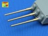 Aber 350L-04 Set of 9pcs 406mm barrels for US ship: Iowa, New Jersay, Missouri, Wisconsin (1:350)