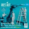 RESKIT RSF72-0074 Driver & airmen (1960+) (3 pcs) (MJ-4 Jammer (MHU-83 B/E) Early lift truck for RSK72-0006 & for RSK72-0007) (scene 1) (3D Printed) 1/72