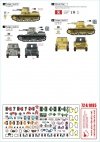 Star Decals 72-A1085 Panzer in the Desert # 2. PzKpfw I Ausf B, Kleiner Pz-Befehls Wagen I B, and Pz-Jäger I B in North Africa 1/72