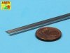 Aber SR03 Steel round rods 0,3mm length 250mm x12 pcs