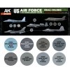 AK Interactive RCS119 US Air Force & ANG Modern Aircraft Colors 8x17ml