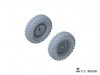 E.T. Model P35-136 WWII German Schwimmwagen Type166 Sagged wheels Wide For TAMIYA Kit 1/35