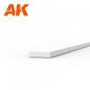 AK Interactive AK6509 STRIPS 0.50 X 2.00 X 350MM – STYRENE STRIP – (10 UNITS)