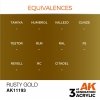 AK Interactive AK11193 RUSTY GOLD – METALLIC 17ml