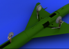 Eduard 648080 MiG-21 undercarriage legs BRONZE 1/48 (Eduard)