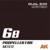 AK Interactive AK1548 DUAL EXO SET 6 – 6A OXIDE RED & 6B PROPELLER FIRE