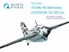 Quinta Studio QD72083 Me 163 3D-Printed & coloured Interior on decal paper (Academy) 1/72