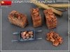 MiniArt 35594 Construction Set Kit: Ladders, Table, Buckets, Bricks, Cart, Anvil, Beams, Jack Stand & Tools 1/35