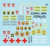 Star Decals 35-C1239 BRDM-2, SA-9 Gaskin, UAZ 469 4x4, Land Rover Ambulance, MAZ 537 Tank Transporter, TAM 110 4x4 Light Truck 1/35