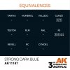 AK Interactive AK11187 STRONG DARK BLUE – STANDARD 17ml