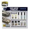 AMMO of Mig Jimenez 7803 - Super Pack White Winter Camouflage - Solution Set - Zestaw do weatheringu