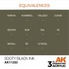 AK Interactive AK11222 SOOTY BLACK – INK 17ml