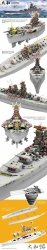 Border Model BS-004 Imperial Japanese Navy Battleship Yamato April 7 1945 1/350