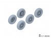 E.T. Model P35-139 WWII German Kübelwagen Type82 Sagged wheels Balloon tyre For TAMIYA Kit 1/35