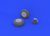 Eduard 648134 Ju 88 wheels late 1/48 (Dragon)
