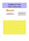 Omask X8002 Universal set 2 - yellow mask (80003, 80004, 80005, 80006, 80009)