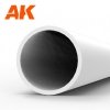 AK Interactive AK6545 HOLLOW TUBE 5.00 DIAMETER X 350MM – STYRENE HOLLOW TUBE – (4 UNITS)