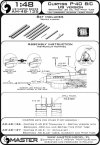 Master AM-48-135 Curtiss P-40 B/C - wersja USA - lufy karabinów Browning .30 cal i amerykańska wersja Rurki Pitota (1:48)