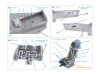 Quinta Studio QD+72150 MiG-29 9-13 3D-Printed coloured Interior on decal paper (7278 Zvezda) (with 3D-printed resin part) 1/72