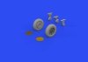 Eduard 648944 FM-1 wheels Eduard 1/48
