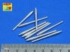 Aber 350L-09 Set of 9 pcs 460 mm barrels for Japanese ships Yamato and Musashi (1:350)