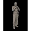 Panzer Art FI35-091 Waffen-SS tanker lighting a cigarette 1/35