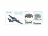 Quinta Studio QDS-48555 Bristol Beaufighter NF.Mk.VI 3D-Printed & coloured Interior on decal paper (Tamiya) (small version) 1/48