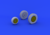 Eduard 632073 P-39 wheels late KITTY HAWK 1/32