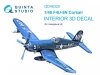 Quinta Studio QD48325 F4U-5N 3D-Printed & coloured Interior on decal paper (Hasegawa) 1/48